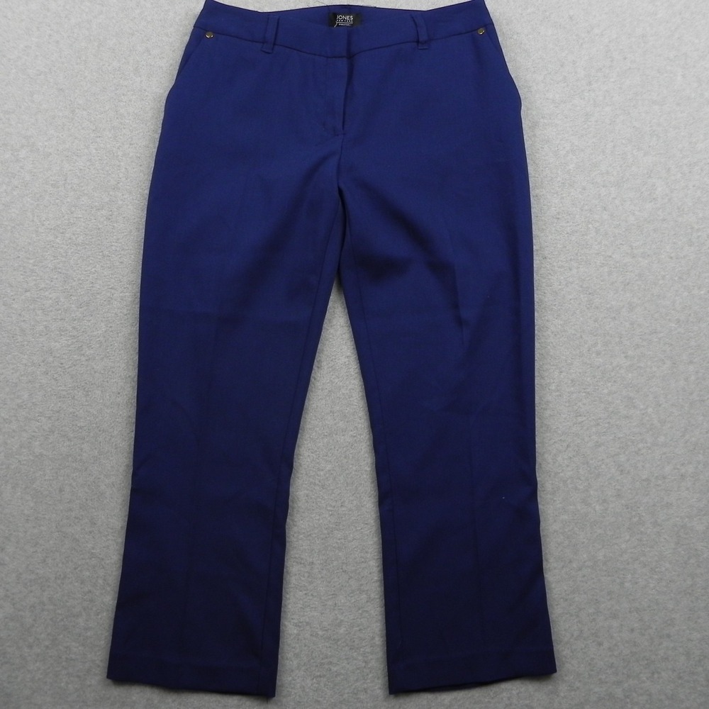 Jones New York Pants Womens 6P Petite Signature Dress Career Indigo Blue NWT